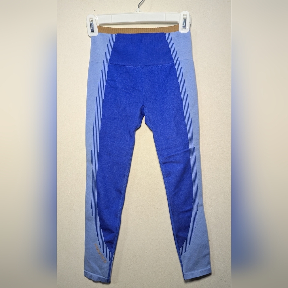 Fabletics Seamless Fusion High-Waisted 7/8 Legging Blue Tan Women's Size XS